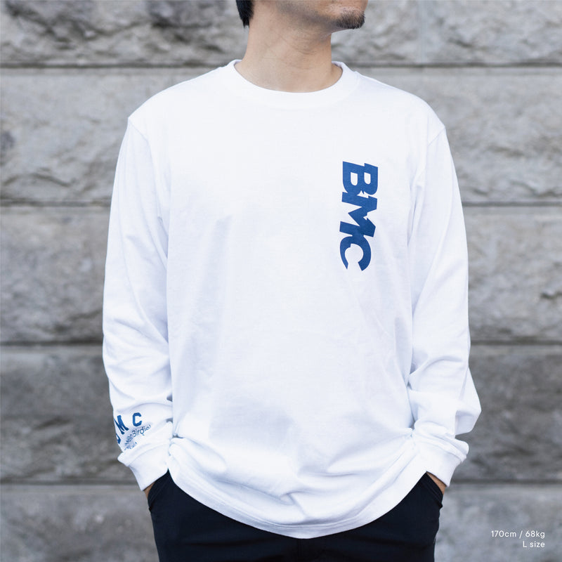 BIG-LOGO LONG-T WHITE – BECKERMAN CITY