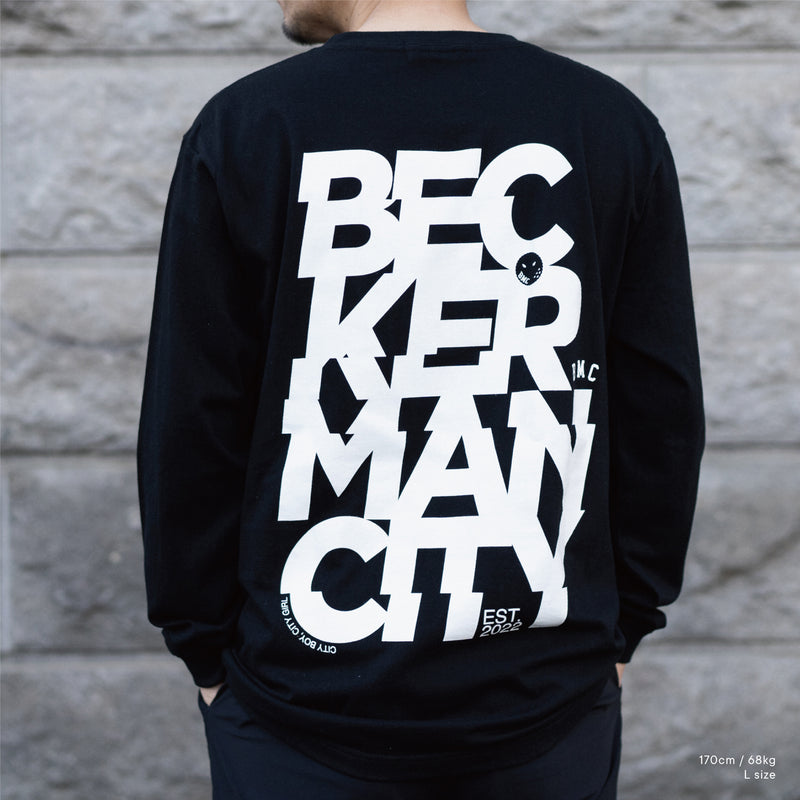 BIG-LOGO LONG-T BLACK