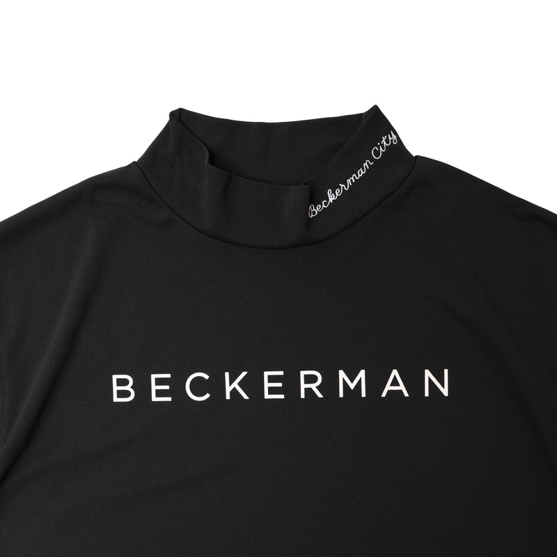 BECKERMAN Mock Neck Shirt BLACK