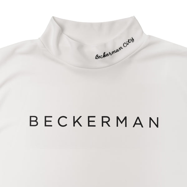 BECKERMAN Mock Neck Shirt WHITE