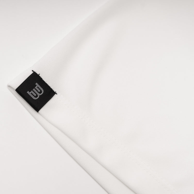 BECKERMAN Mock Neck Shirt WHITE
