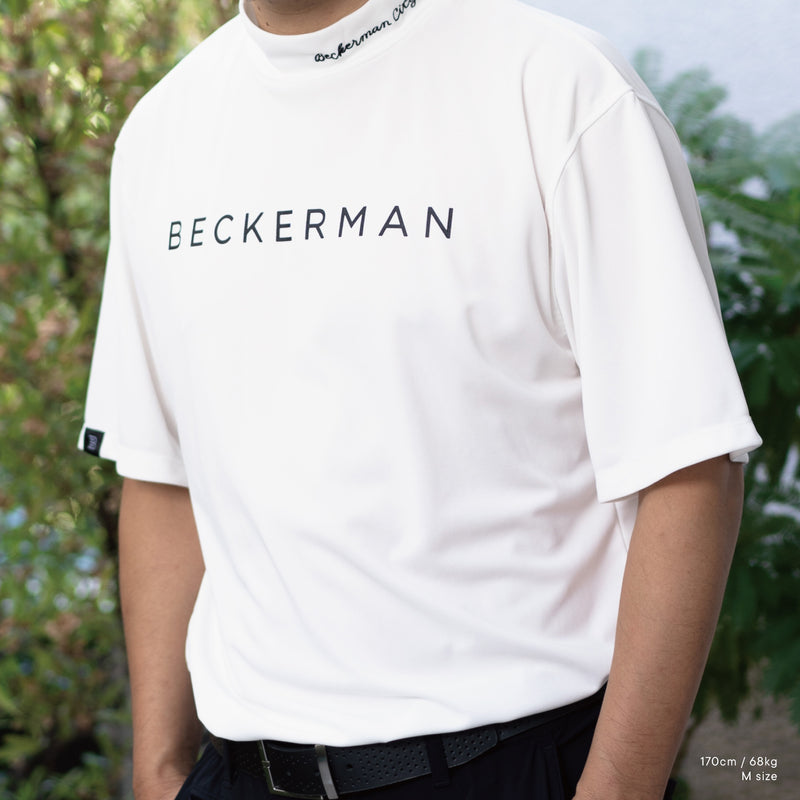 BECKERMAN Mock Neck Shirt WHITE